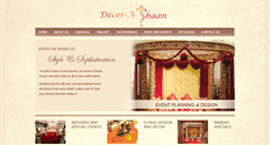 Desktop Screenshot of decor-a-shaan.com.au