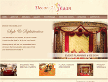 Tablet Screenshot of decor-a-shaan.com.au